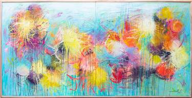 Original Abstract Expressionism Abstract Painting by Dana Petkov