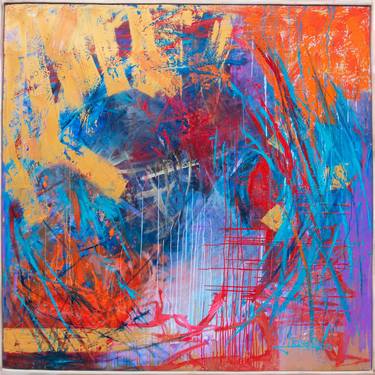 Original Abstract Expressionism Abstract Painting by Dana Petkov