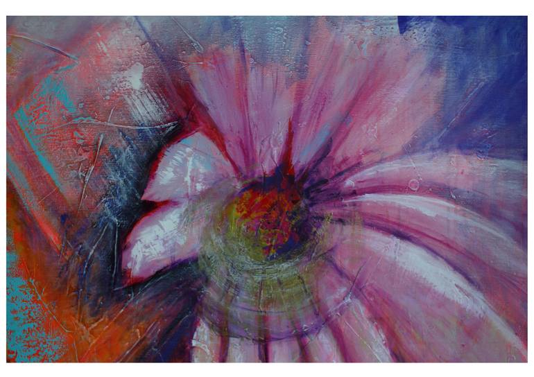 Original Abstract Floral Painting by Dana Petkov