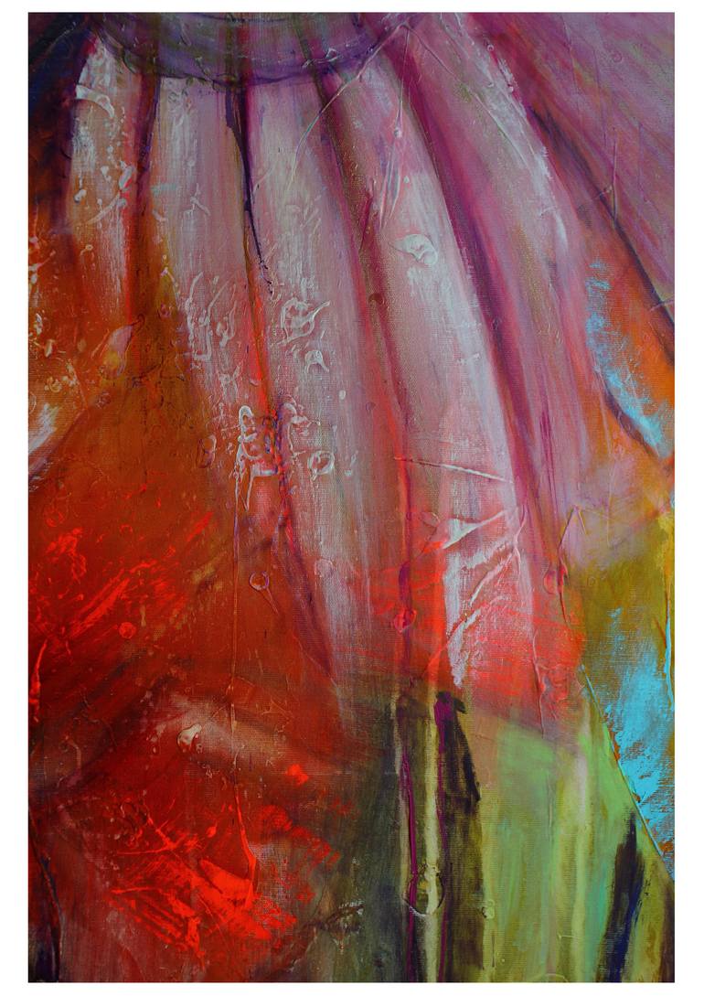 Original Abstract Floral Painting by Dana Petkov