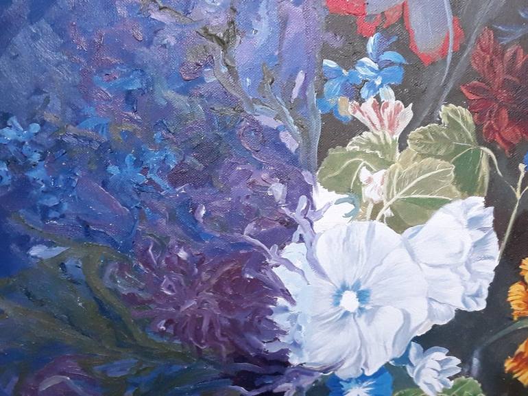 Original Figurative Floral Painting by Dana Petkov