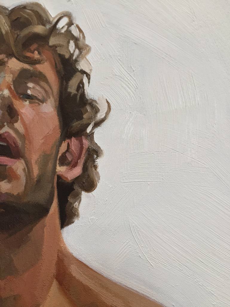 Original Figurative Men Painting by Rikki Niehaus