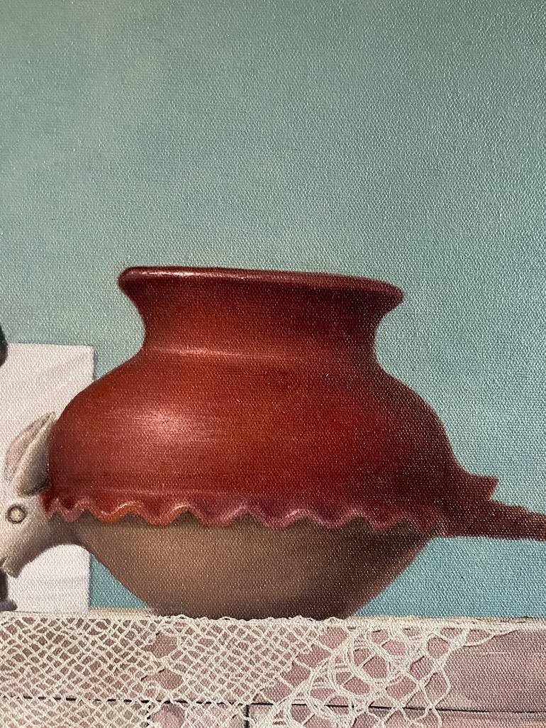 Original Neoclassicism Still Life Painting by Hernan Miranda