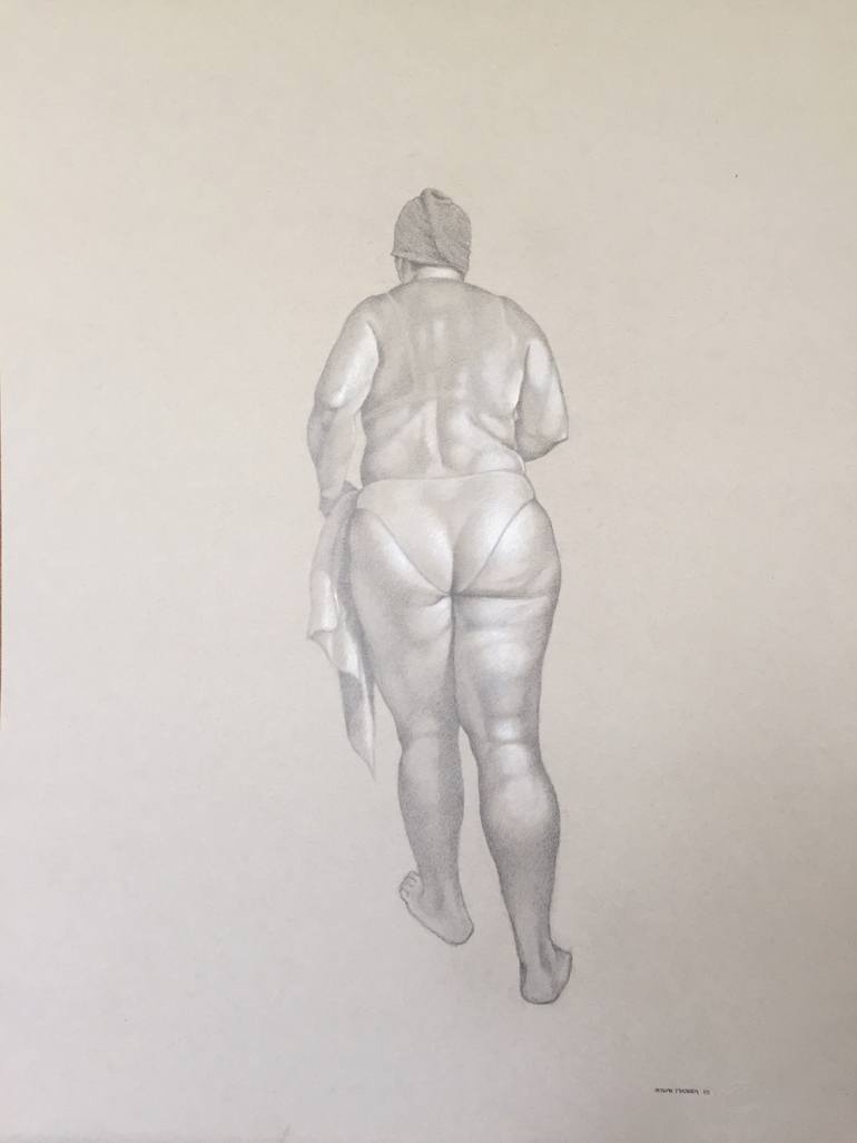 WALKING AWAY Drawing by Hernan Miranda | Saatchi Art