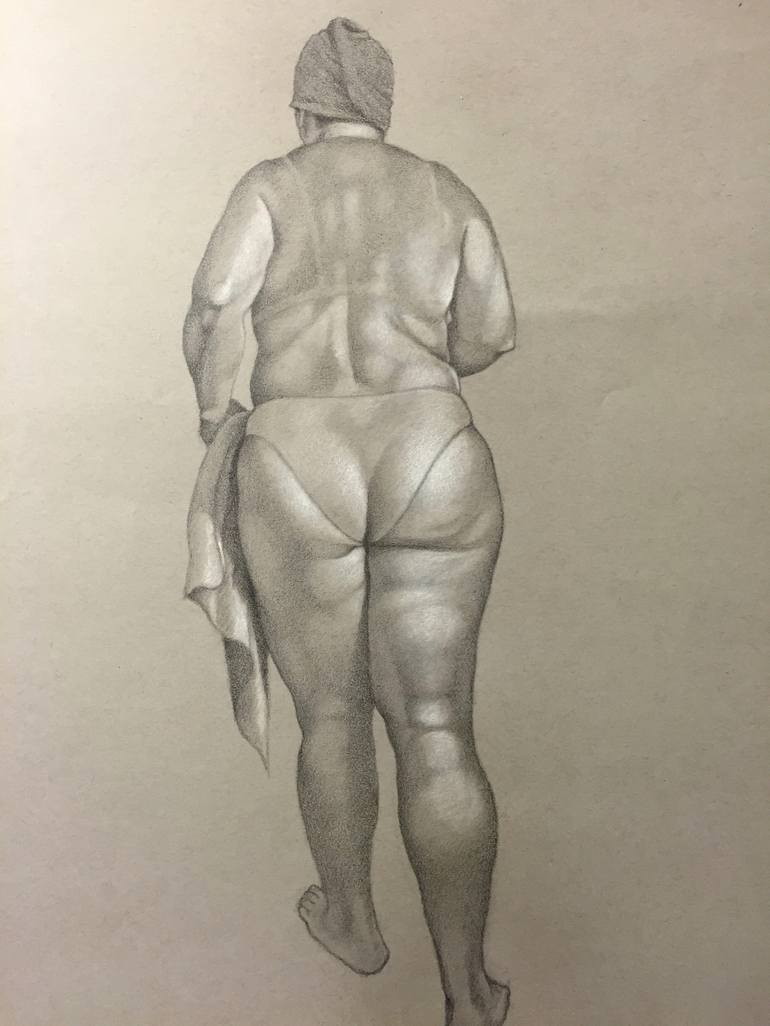 Original Nude Drawing by Hernan Miranda