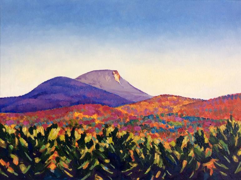 Camel's Hump in Huntington, Vermont Painting by Jordan Balkansky