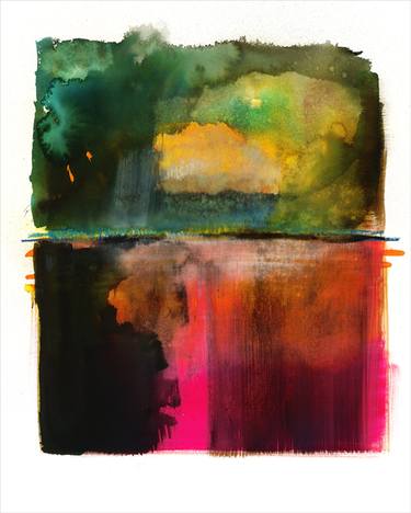 Original Abstract Expressionism Abstract Printmaking by Gabriella Moussette