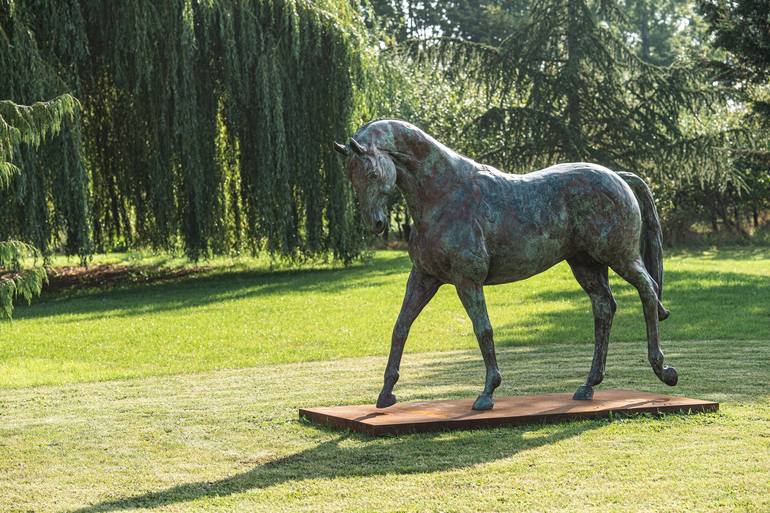 Original Fine Art Horse Sculpture by edward waites