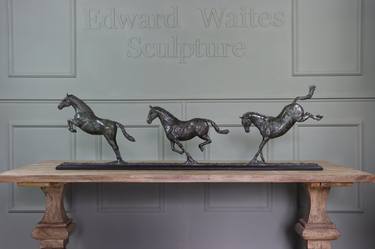 Saatchi Art Artist edward waites; Sculpture, “Horse Trio” #art