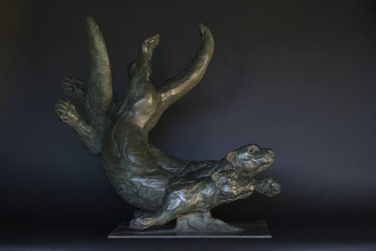 Original Fine Art Animal Sculpture by edward waites