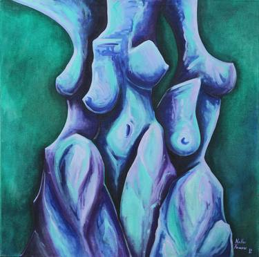 Print of Abstract Nude Paintings by Nella Fauve