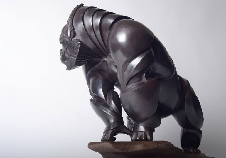 Original Art Deco Animal Sculpture by Gleb Kriukov