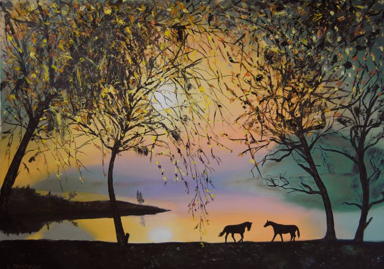Original Landscape Painting by Simona Tsvetkova