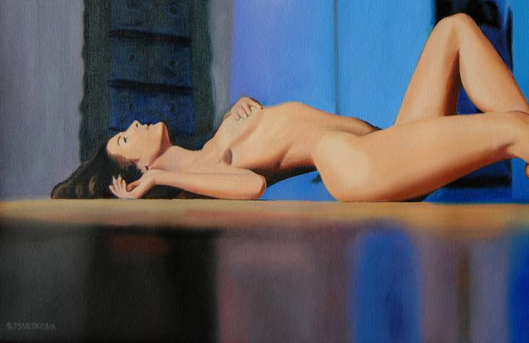 Original Figurative Nude Painting by Simona Tsvetkova