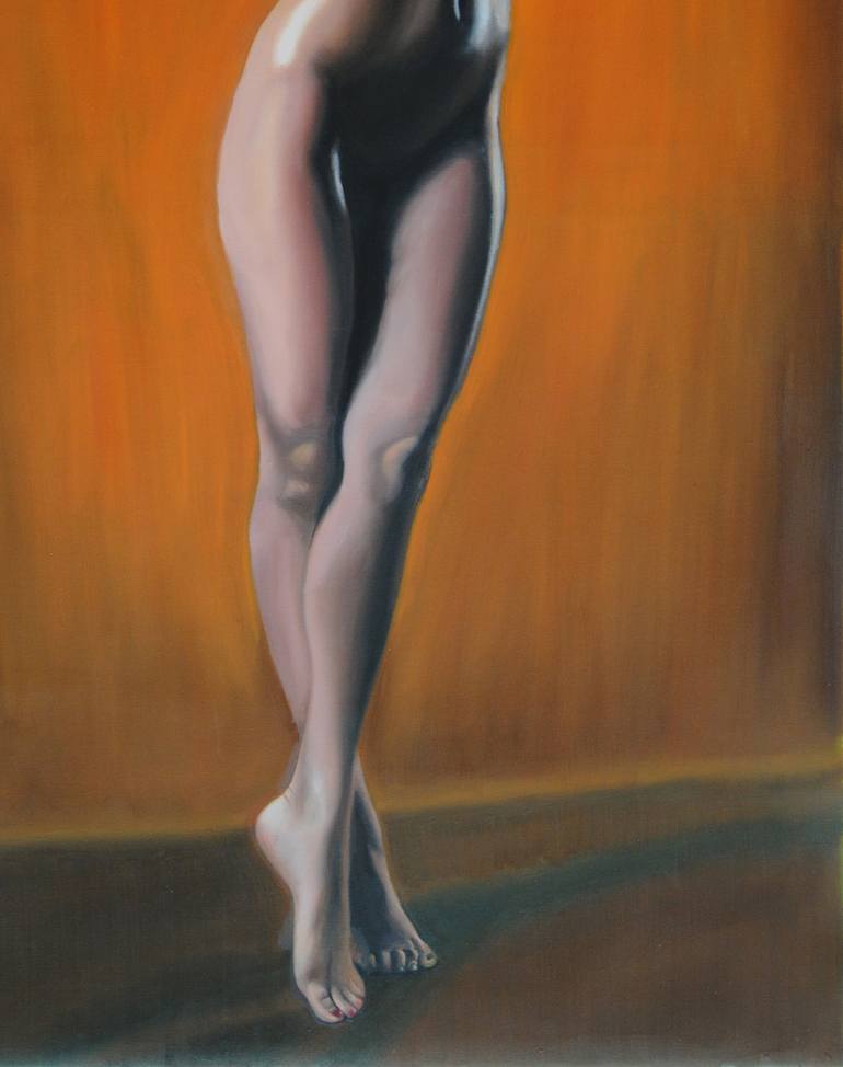 Original Photorealism Nude Painting by Simona Tsvetkova