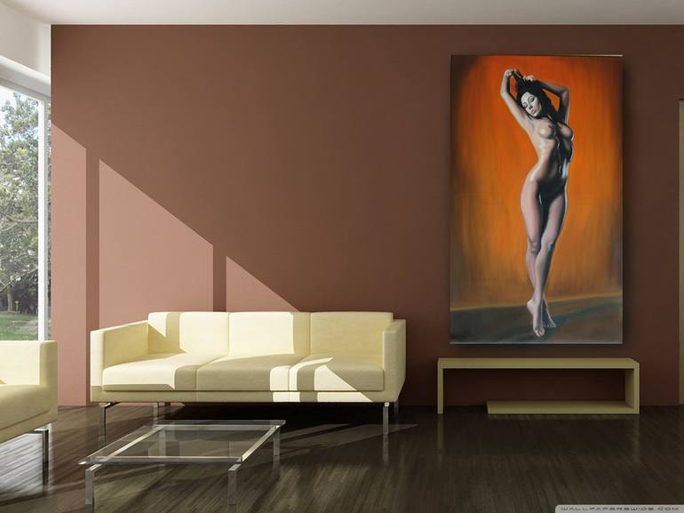 Original Photorealism Nude Painting by Simona Tsvetkova