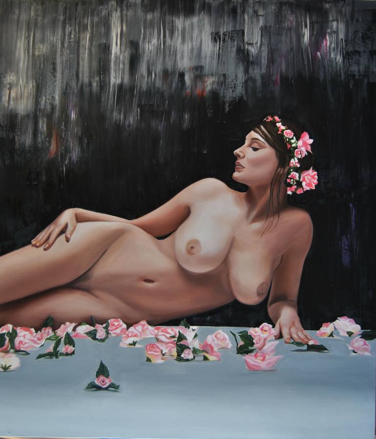Original Figurative Nude Painting by Simona Tsvetkova
