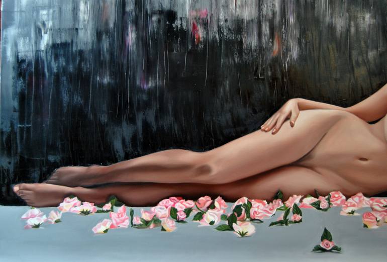 Original Figurative Nude Painting by Simona Tsvetkova
