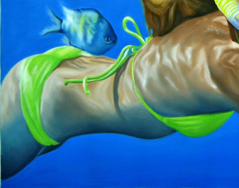 Original Abstract Nude Painting by Simona Tsvetkova