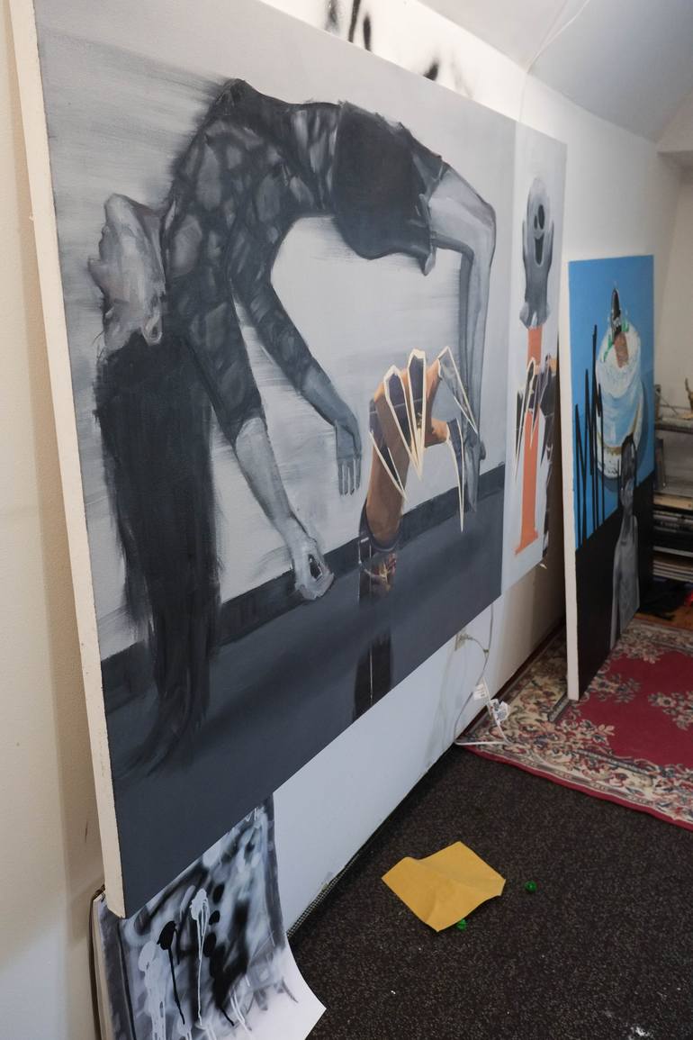 Original Expressionism Religion Painting by Patrick Aaron Stromme