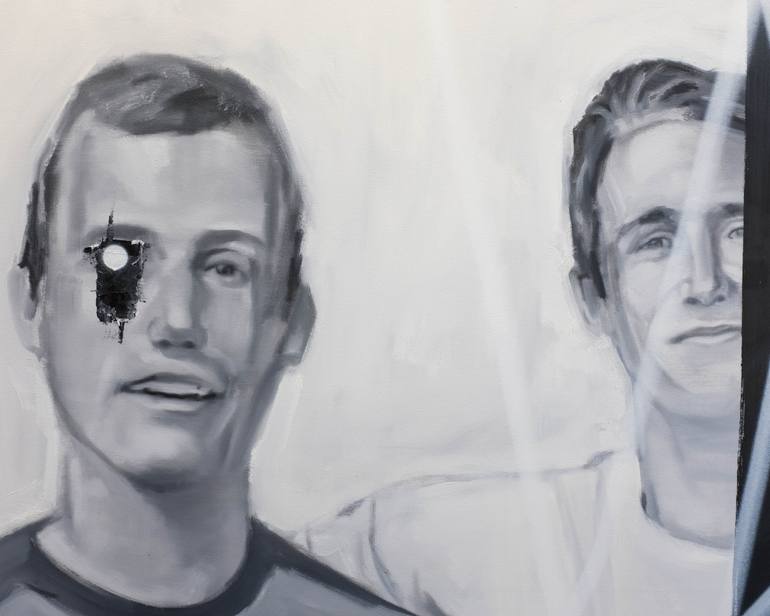 Original Expressionism People Painting by Patrick Aaron Stromme
