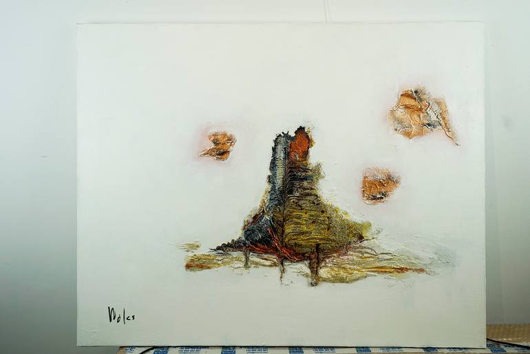 Original Abstract Expressionism Abstract Painting by Modest Sala