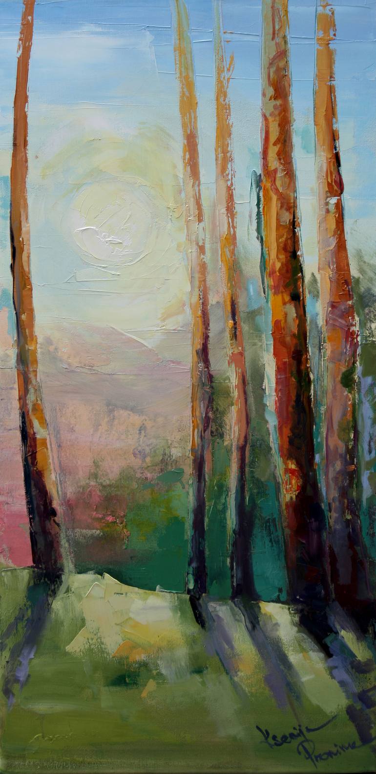 Print of Impressionism Nature Paintings by Ksenija Pronina