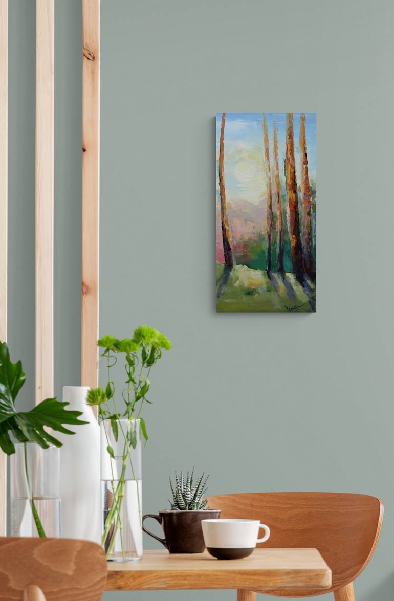 Original Impressionism Nature Painting by Ksenija Pronina