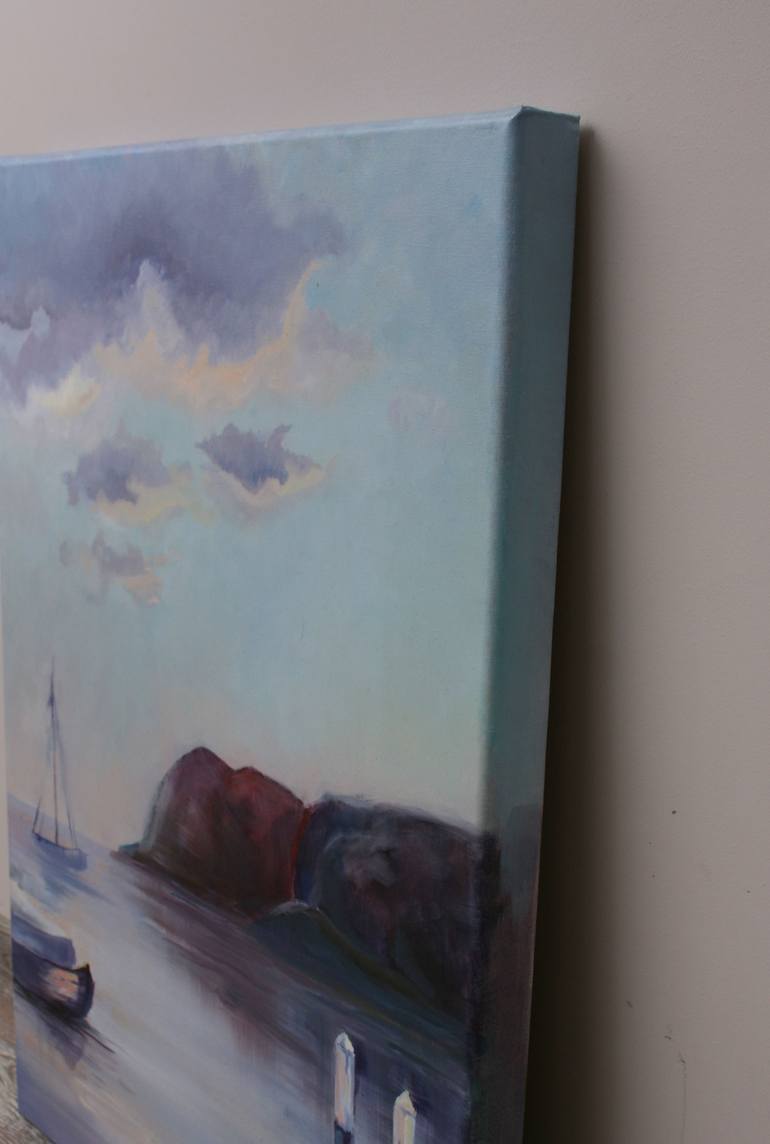 Original Impressionism Seascape Painting by Ksenija Pronina