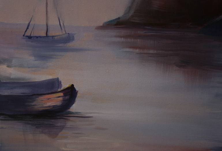 Original Impressionism Seascape Painting by Ksenija Pronina