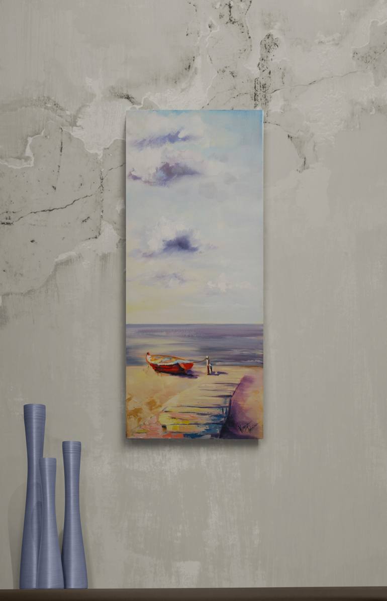 Original Impressionism Nature Painting by Ksenija Pronina