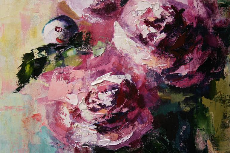 Original Fine Art Floral Painting by Ksenija Pronina