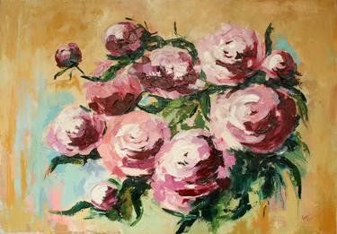 Original Expressionism Floral Paintings by Ksenija Pronina