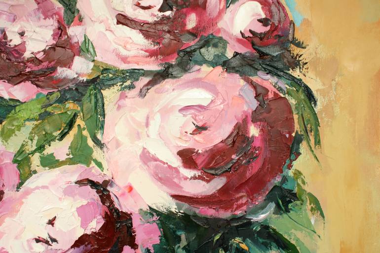 Original Expressionism Floral Painting by Ksenija Pronina