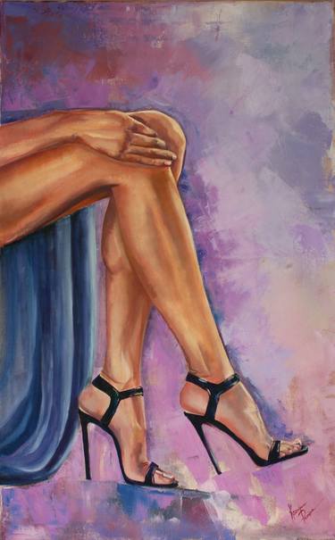 Original Figurative Women Paintings by Ksenija Pronina