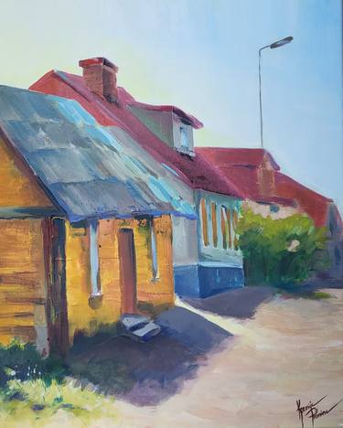 Original Rural life Paintings by Ksenija Pronina