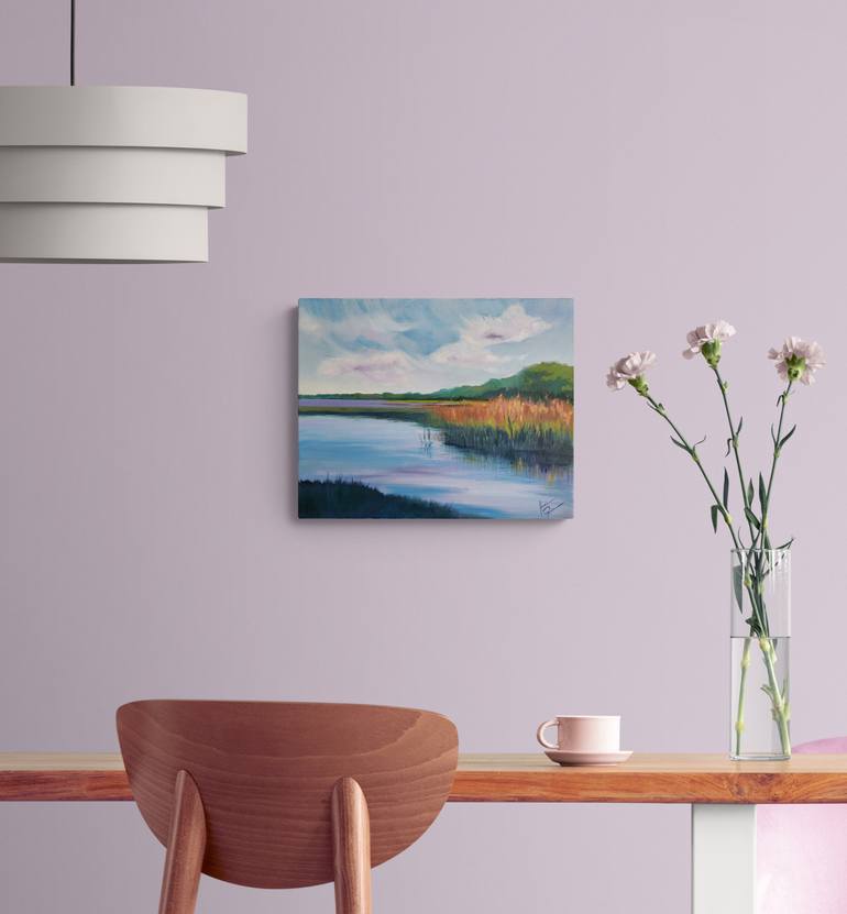 Original Impressionism Nature Painting by Ksenija Pronina