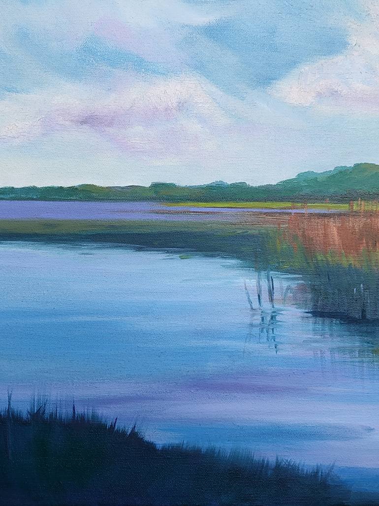 Original Impressionism Nature Painting by Ksenija Pronina