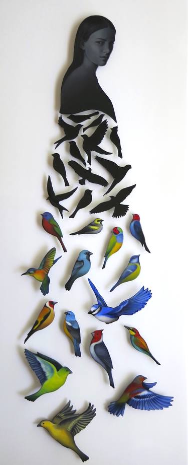 Original Modern Nature Sculpture by Cecilia Lueza