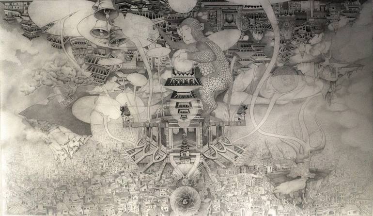 Spirits I Drawing by Asis Rai | Saatchi Art