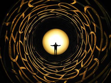 Original Art Deco Light Photography by Ivana Vostrakova