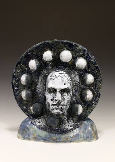 Original Figurative Outer Space Sculpture by Vic Wilson