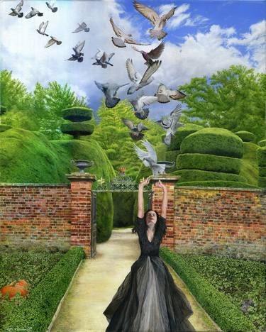 Print of Figurative Garden Paintings by Terry Rushworth