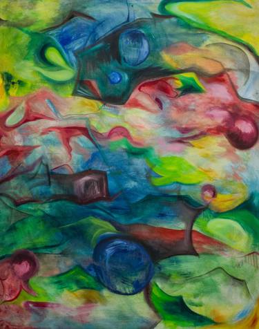 Original Abstract Expressionism Abstract Painting by Megan Keller