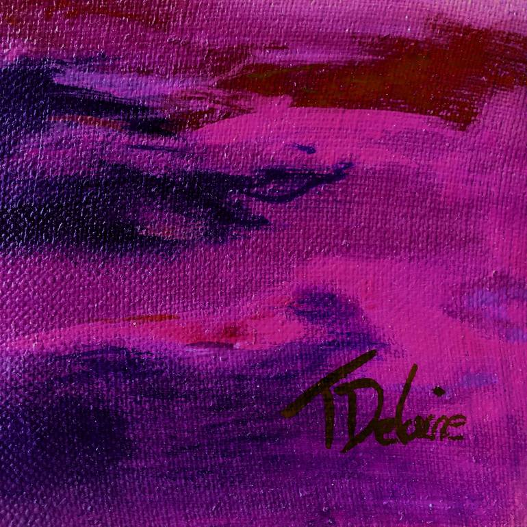 Original Abstract Painting by Théophile DELAINE