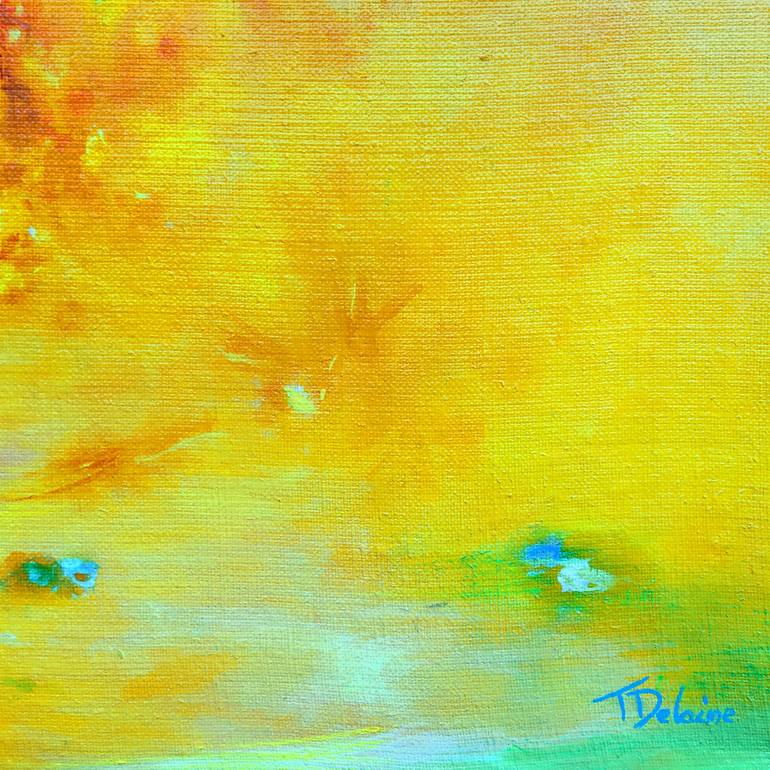 Original Abstract Painting by Théophile DELAINE