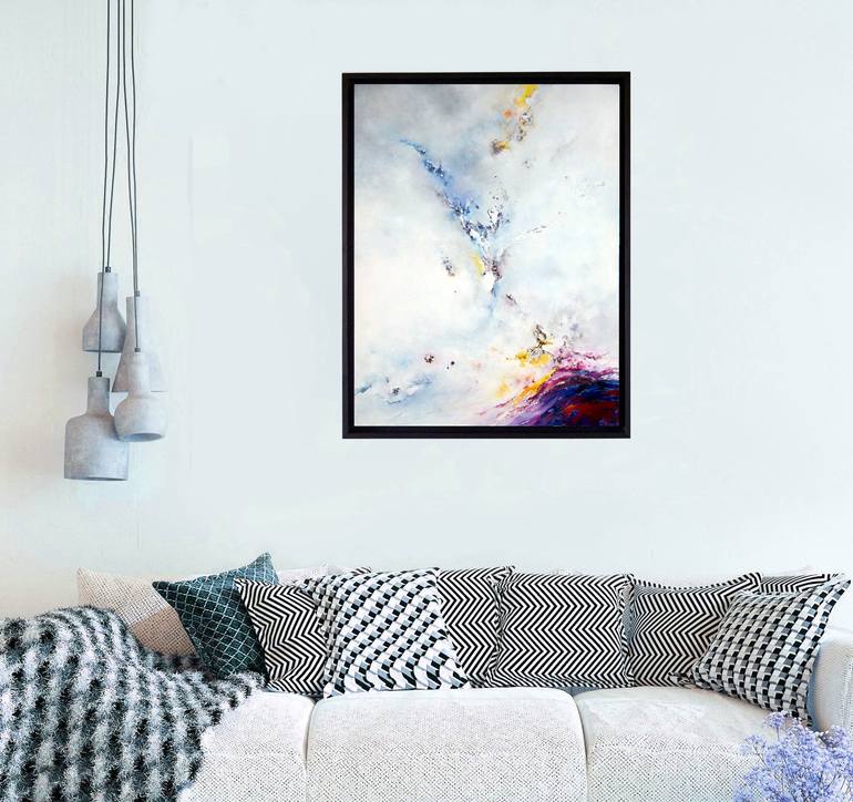 Original Abstract Expressionism Abstract Painting by Théophile Delaine