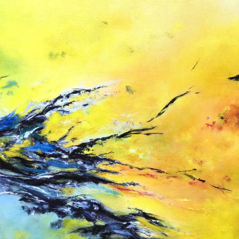 Original Abstract Expressionism Abstract Painting by ThéOphile Delaine