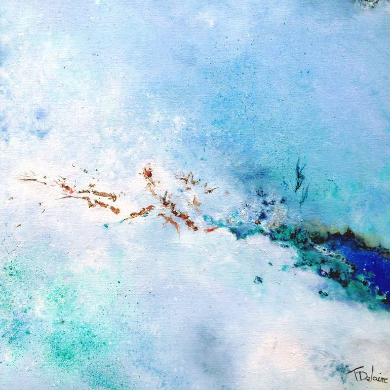 Original Abstract Expressionism Abstract Painting by Théophile Delaine