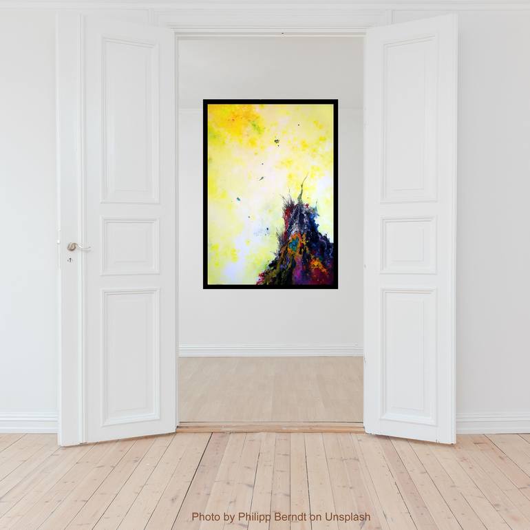 Original Abstract Painting by Théophile DELAINE